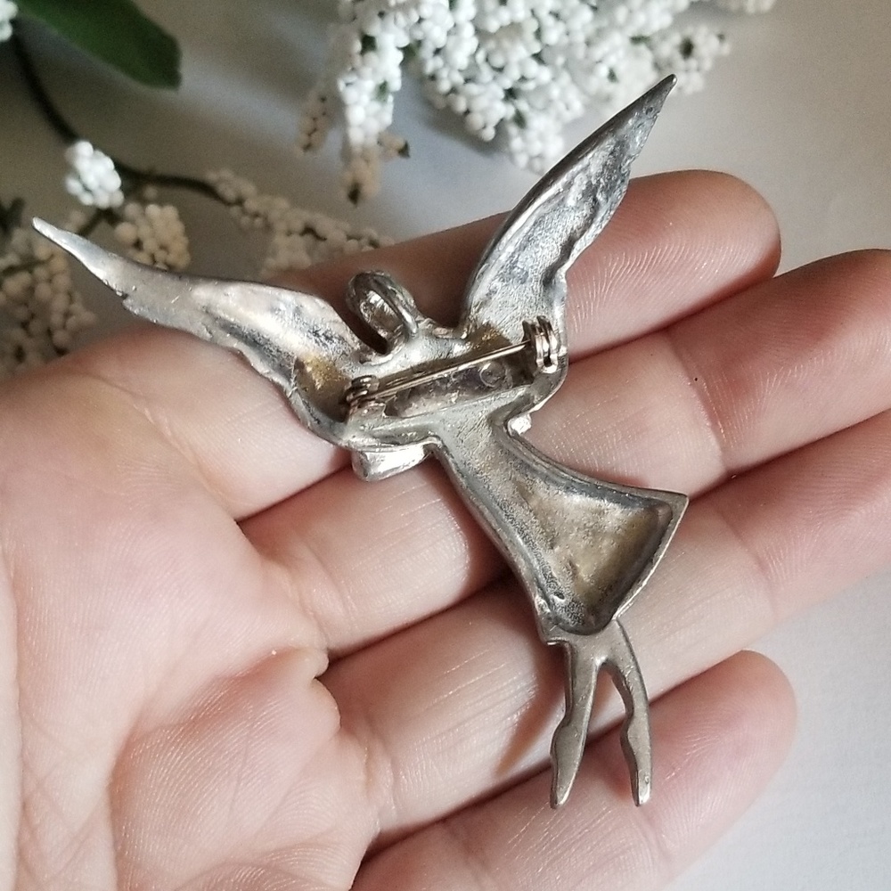 Gorgeous VTG Angel Brooch - Picture 2 of 7